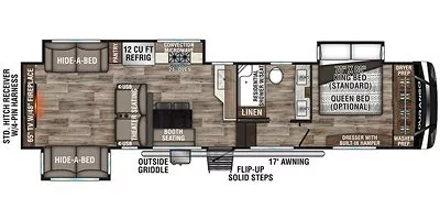 2021 KZ Durango 326RLTS Floorplan