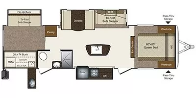 2015 Keystone Laredo 320TG Floorplan