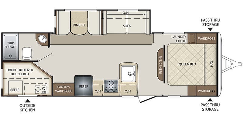 2017 Bullet 274BHS Floorplan