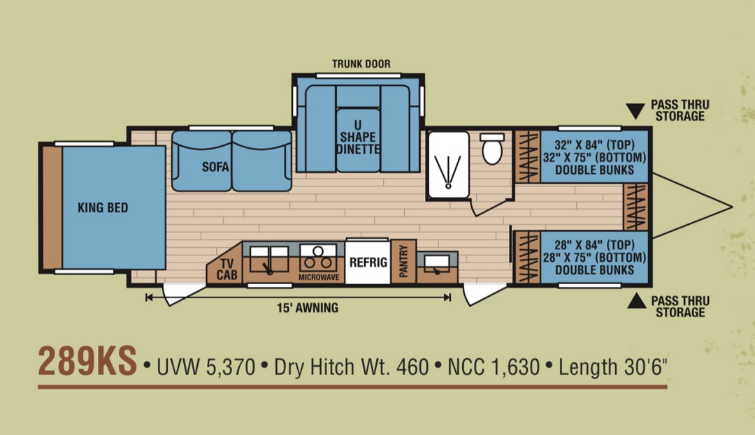 2010 KZ Spree 289KS Floorplan
