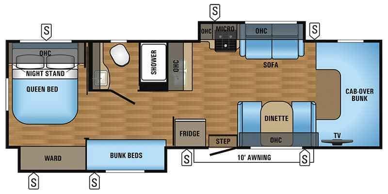 2018 Jayco Greyhawk 31FSP Floorplan