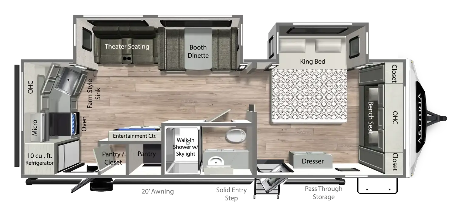 2025 Astoria 2623RK Floorplan