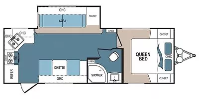 2018 Dutchmen Denali Lite 2462RK Floorplan