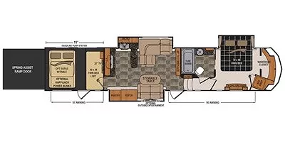2016 Dutchmen Voltage 3970 Floorplan
