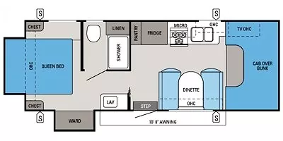 2015 Jayco Redhawk 23XM Floorplan