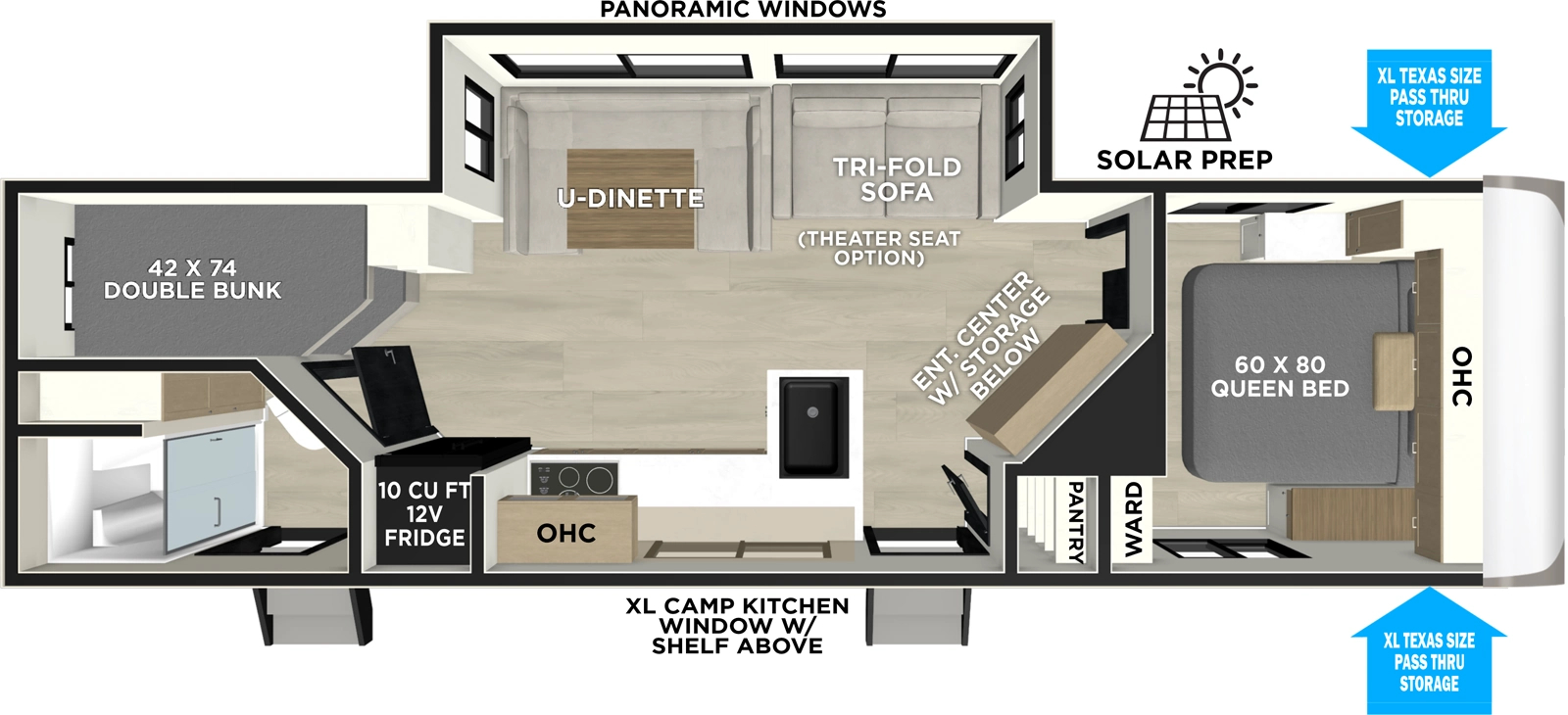 2026 Salem Hemisphere Hyper-Lyte 25BHHL Floorplan