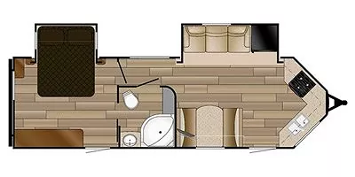 2016 Cruiser RV Radiance Touring R-26VSB Floorplan