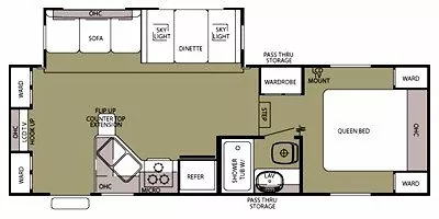 2011 Forest River Cherokee 255S Floorplan