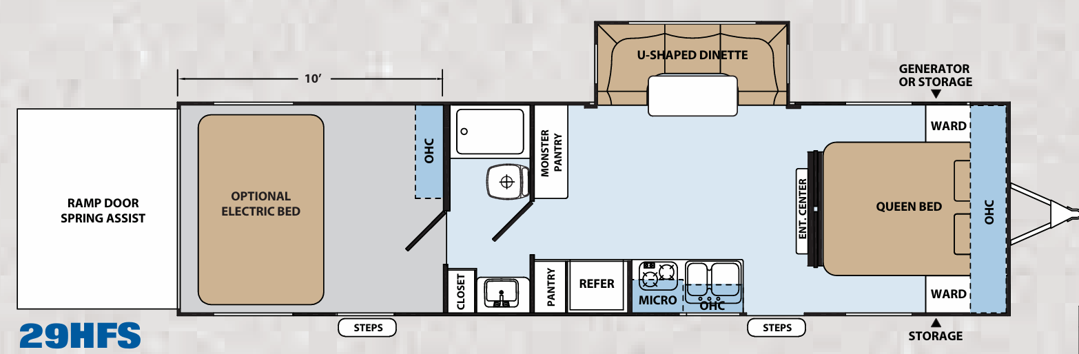 2014 Forest River XLR Hyper Lite 29HFS floorplan