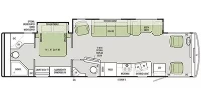 2018 Tiffin Allegro 36 LA Floorplan