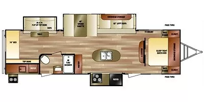 2015 Venture SportTrek 320VIK Floorplan