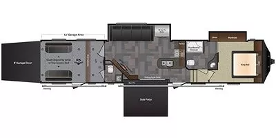 2016 Keystone Fuzion 420 Chrome Floorplan