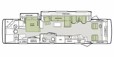 2012 Tiffin Motorhomes Allegro 36 LA Floorplan