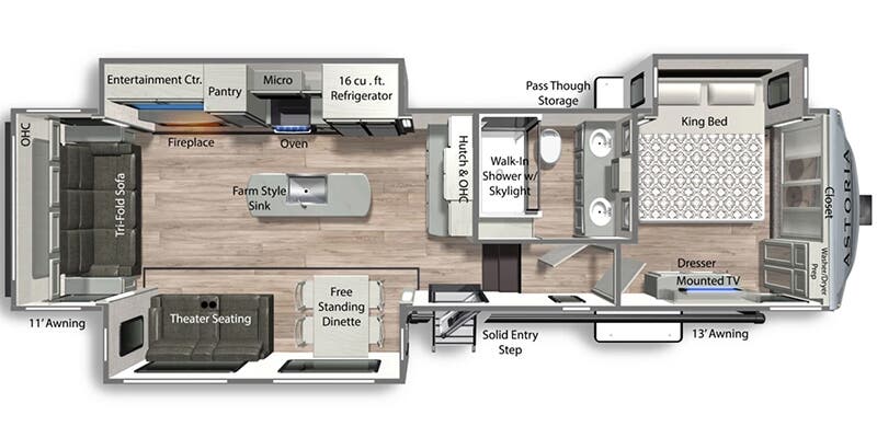 2025 Dutchmen Astoria 3173RLP Floorplan