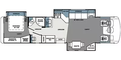 2014 Forest River Georgetown XL 378TS Floorplan