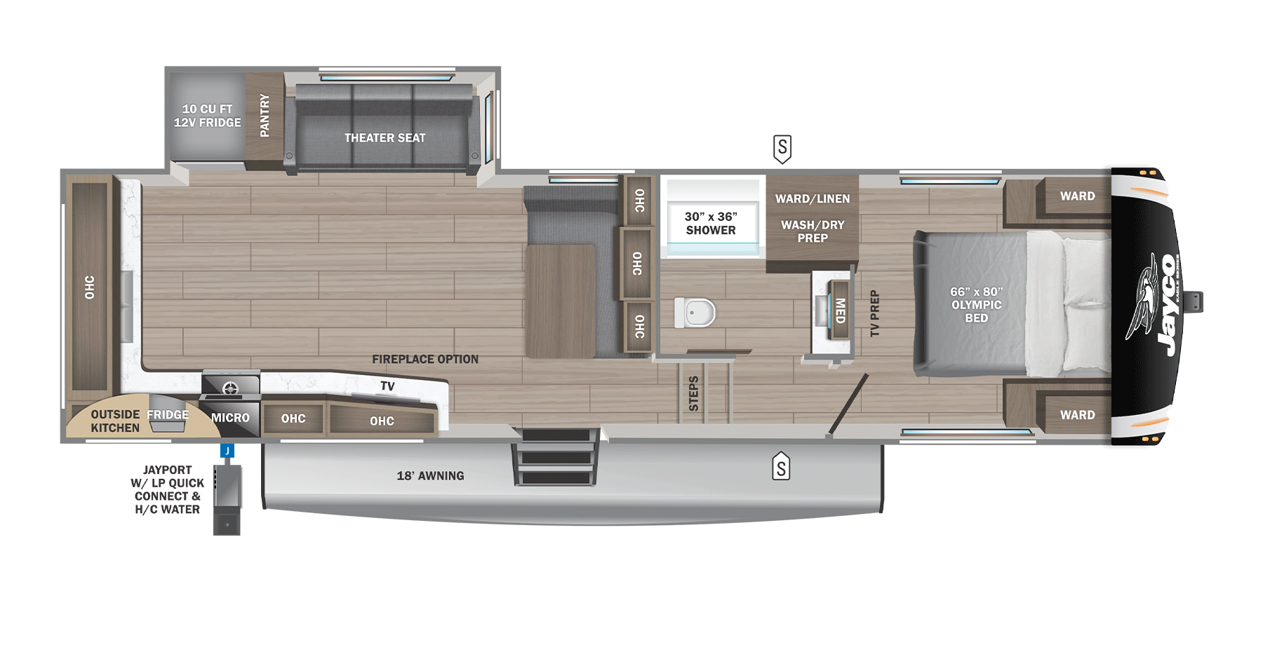 2025 Jayco Eagle HT 27MLC Floorplan