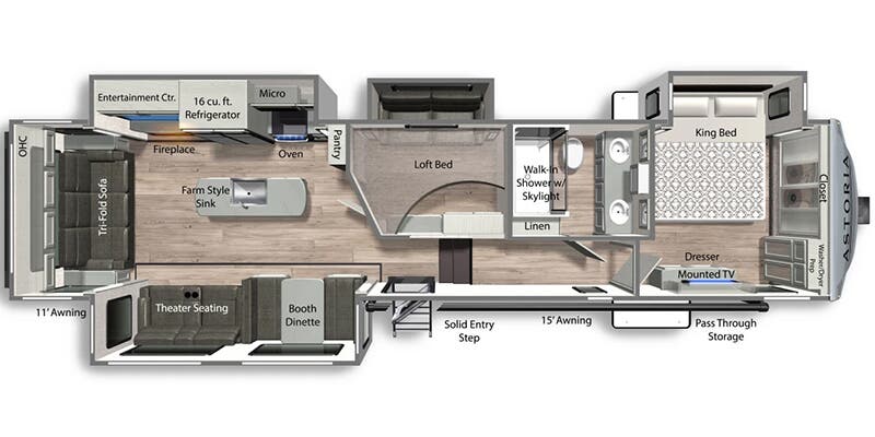 2025 Dutchmen Astoria 3553MBP Floorplan