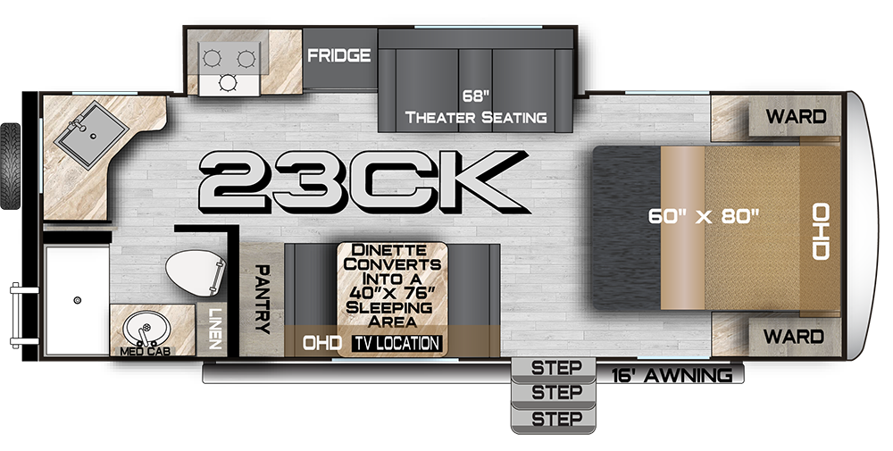 2025 Nash 23CK Floorplan