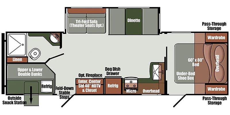 2024 Envision 282BH Floorplan