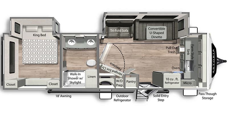 2025 Astoria 2913FK Floorplan