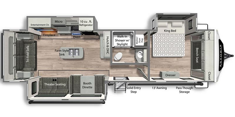 2025 Astoria 3313RL Floorplan