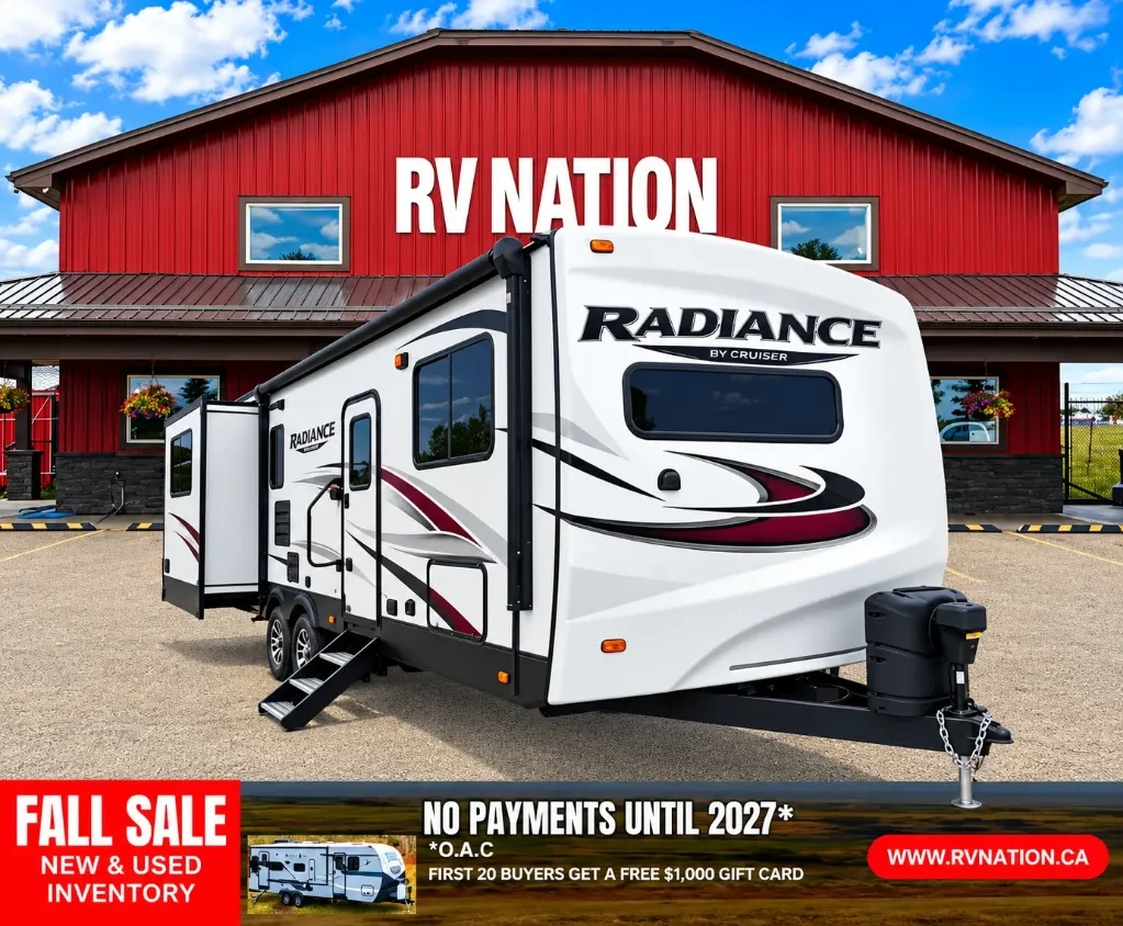 2016 Cruiser RV Radiance Touring R-26VSB-V-Nose Design! Front Kitchen Luxury Unit!
