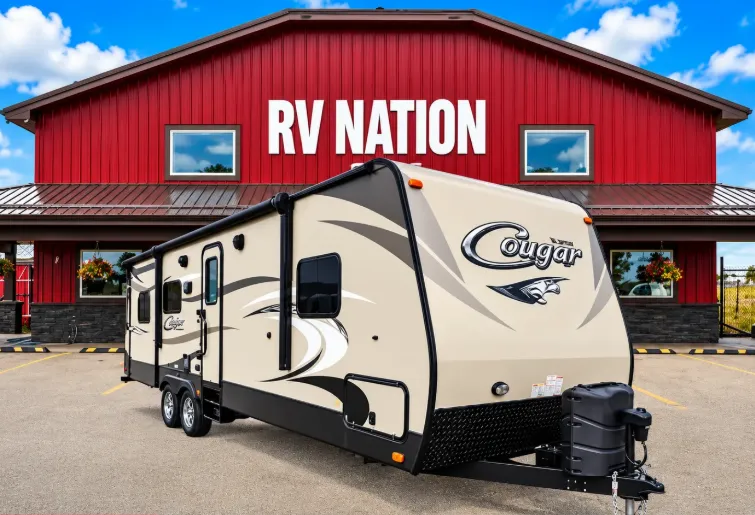 Just arrived! 2016 Keystone RV Cougar 32RESWE-Rear Living Floor Plan!